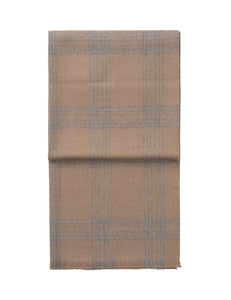 Elvang Denmark Check Decke Throw Camel/light grey