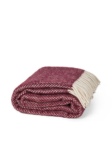 Elvang Denmark Hope throw Throw Wine red