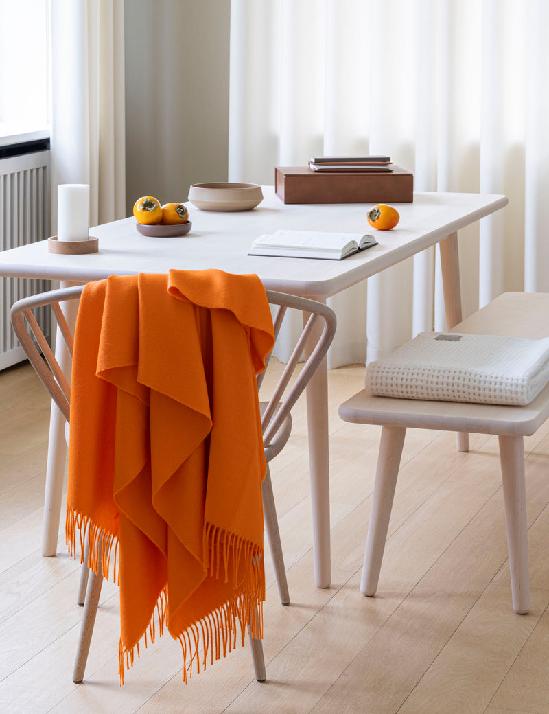 Elvang Denmark Luxury Decke Throw Orange