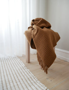 Elvang Denmark Basket Decke Throw Camel