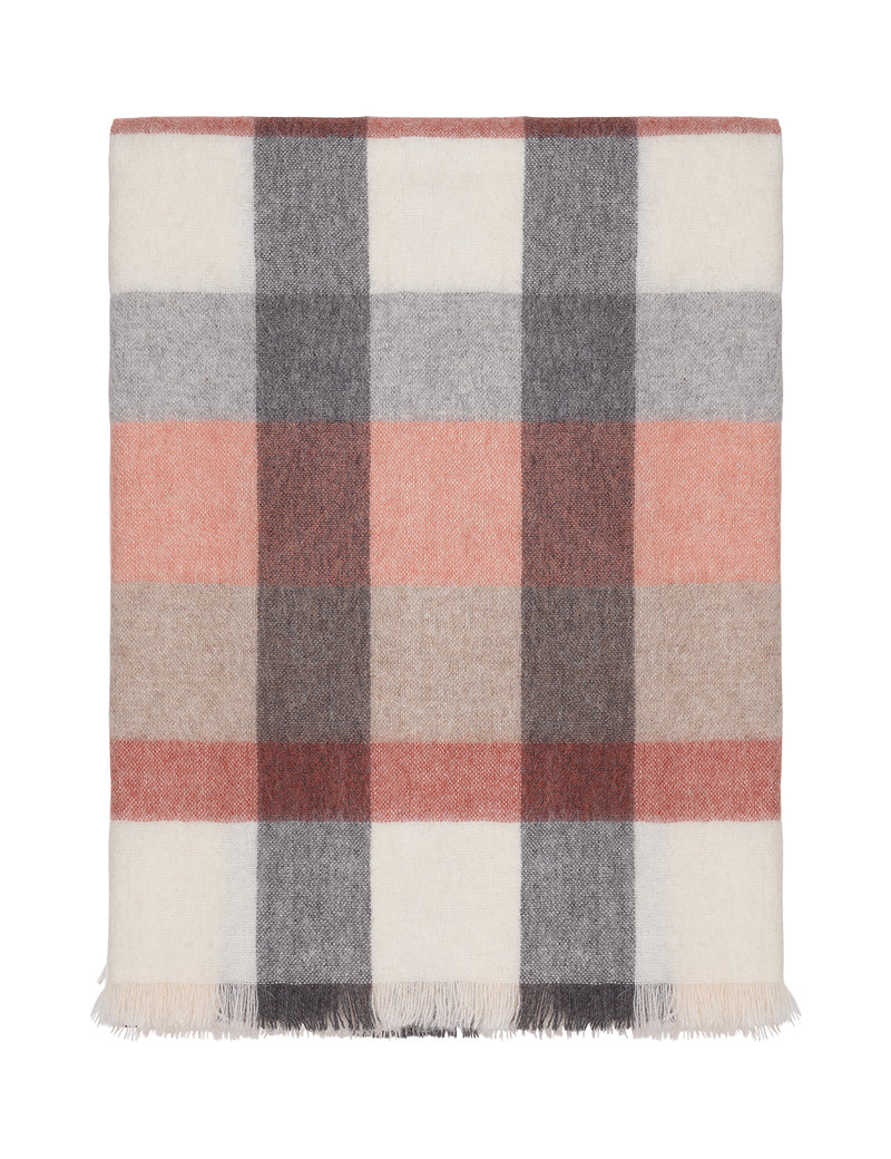 Elvang Denmark Intersection Decke Throw Rusty red/white/grey