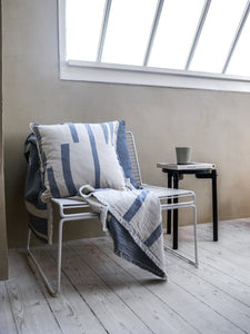 Elvang Denmark Lyme Grass Kissenbezug 50x50 cm Cushion Blue