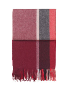 Elvang Denmark Manhattan Decke Throw Bordeaux/red