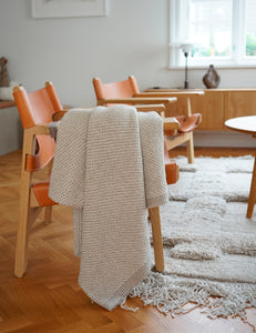 Elvang Denmark Raindrops Decke Throw Grey