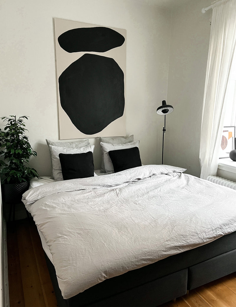 Elvang Denmark Star Bettbezug 200x200 cm Bed linen Light grey