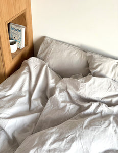 Elvang Denmark Star Bettkissenbezug 40x80 cm Bed linen Light grey