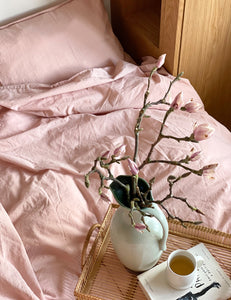 Elvang Denmark Star Bettkissenbezug 40x80 cm Bed linen Light rose