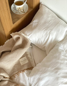 Elvang Denmark Star Bettkissenbezug 80x80 cm Bed linen White