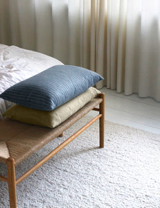 Elvang Denmark Stripes Kissenbezug 40x60 cm Cushion Mirage blue