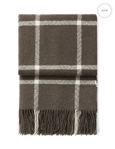 Elvang Denmark Tartan Decke Throw Brown