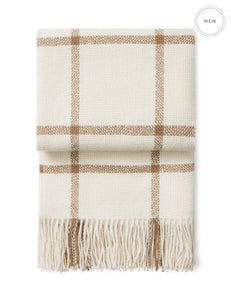 Elvang Denmark Tartan Decke Throw Ivory